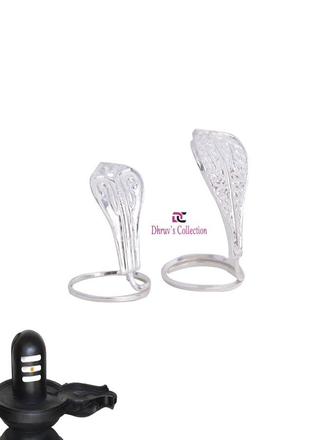 DHRUVS COLLECTION 925 Silver Snake, Nag Nagin Joda for Kaal Sarp Dosha Nivaran, Naag Panchmi Puja, Shiv Pooja, Temple, Shivling, Donation - Image 2